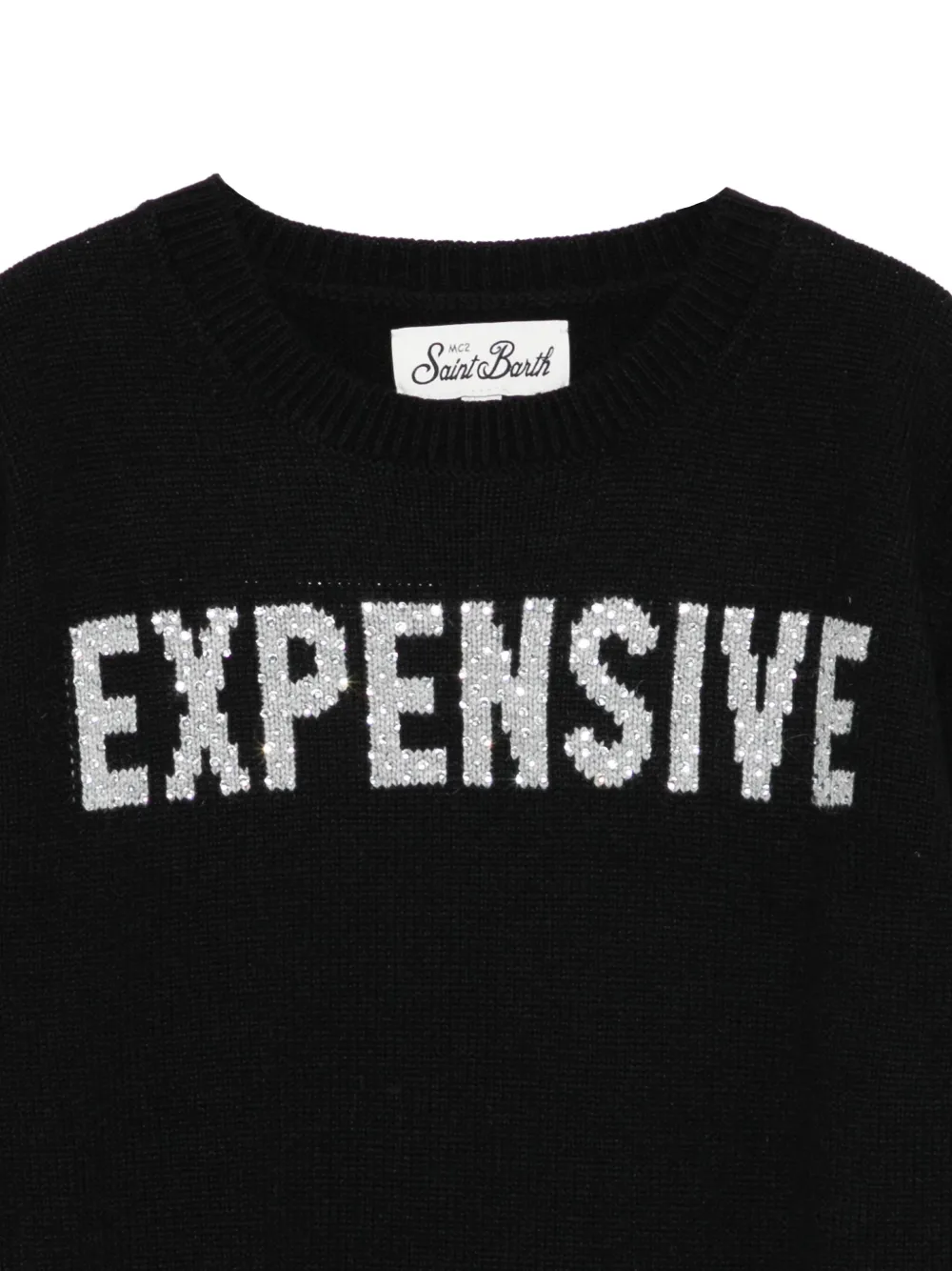 MC2 Saint Barth Kids Trui met ronde hals Zwart