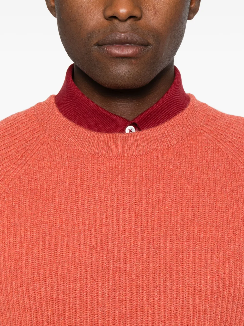 Brunello Cucinelli Trui met ronde hals Oranje