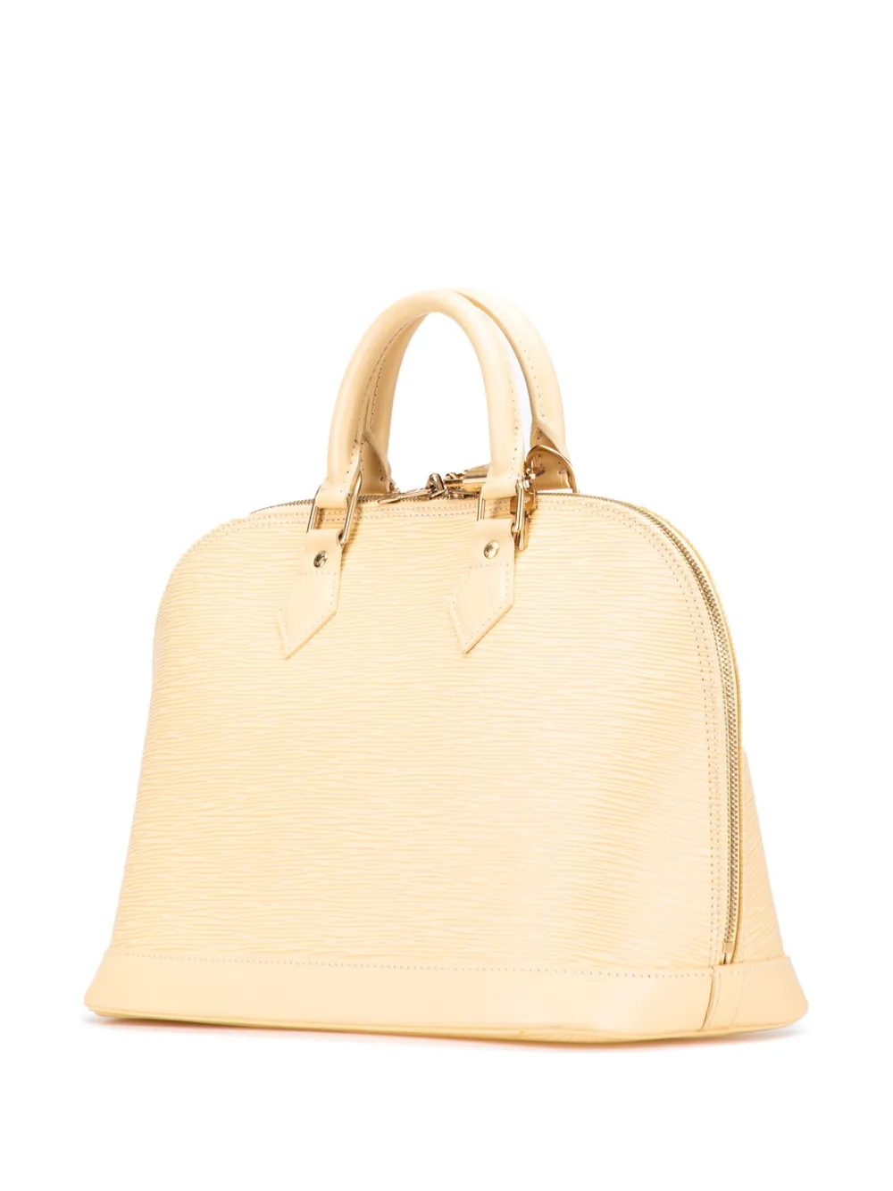 Pre-owned Louis Vuitton 2001 Epi Alma Pm Handbag In Brown