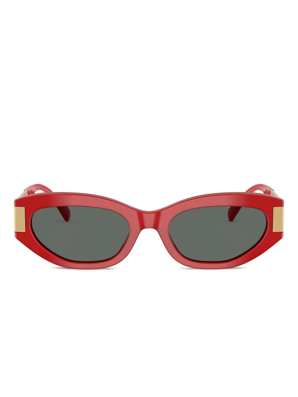 Versace Eyewear oval-frame sunglasses - Rosso