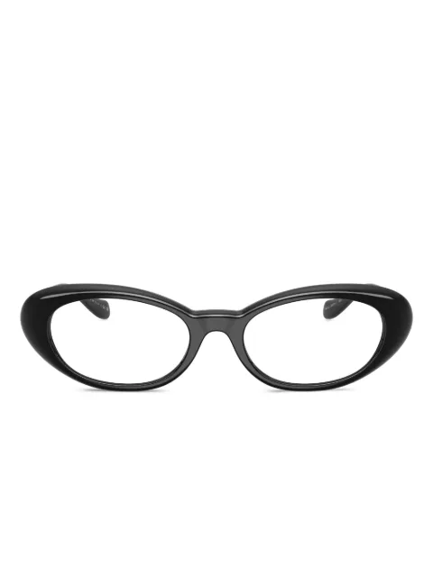 Versace Eyewear medusa-detail oval-frame glasses