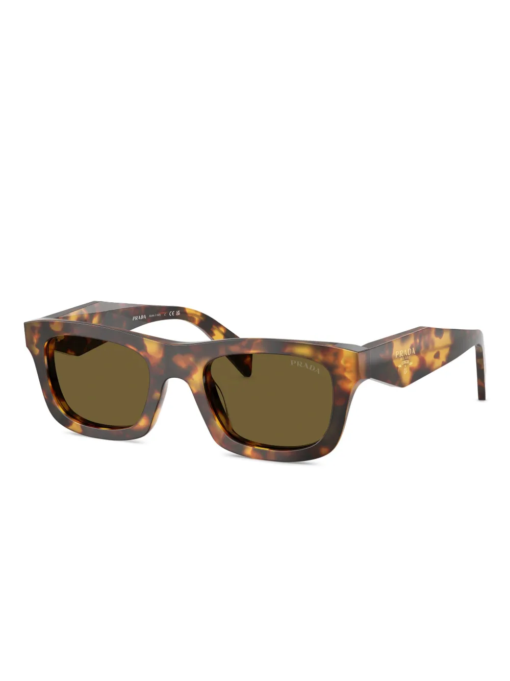 Prada Square-frame Sunglasses In Brown