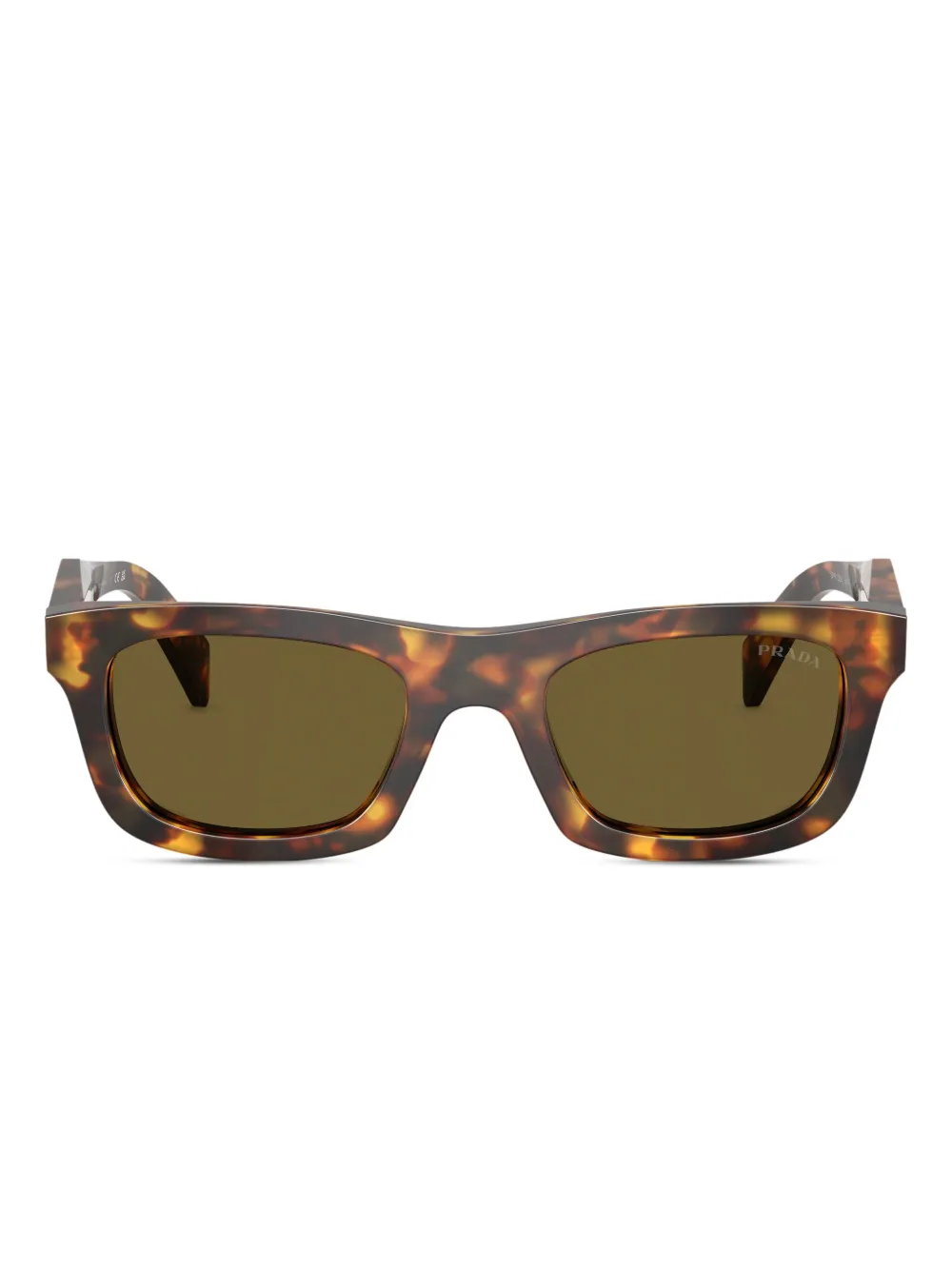 Prada Square-frame Sunglasses In Brown