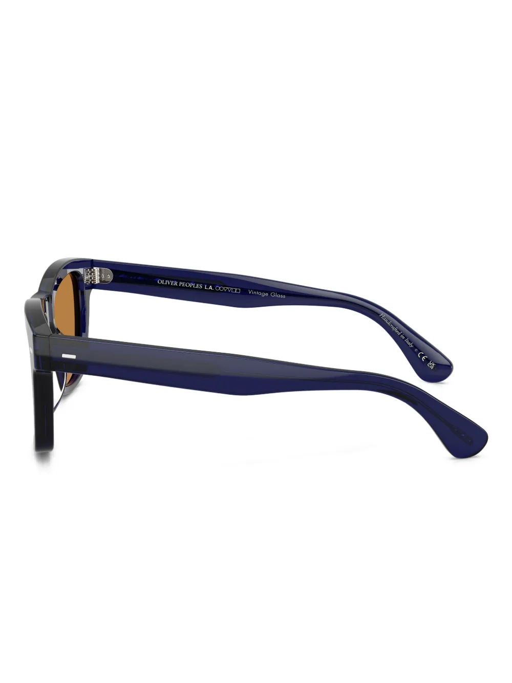 Oliver Peoples Zonnebril met vierkant montuur Blauw
