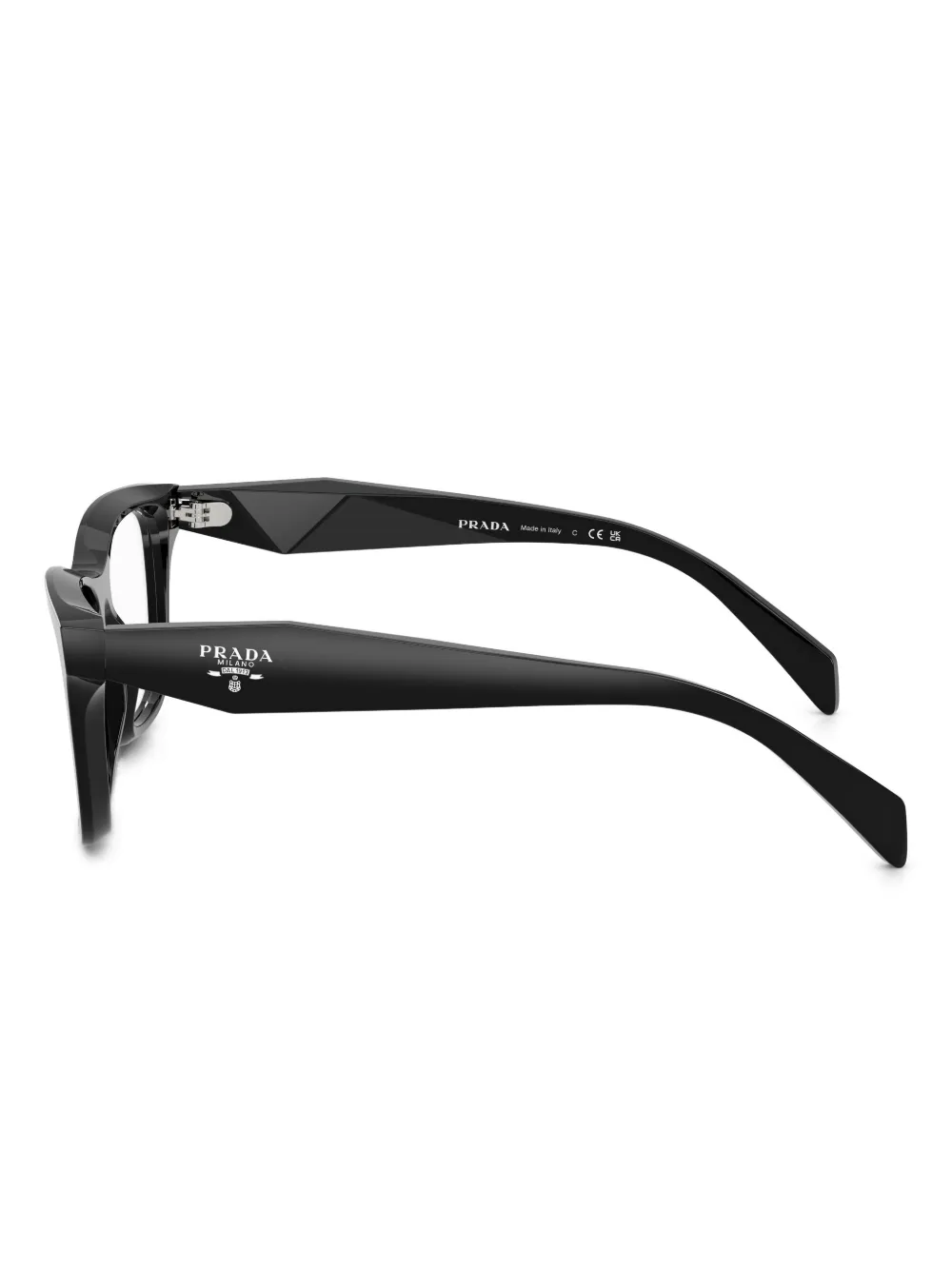 Prada Eyewear Bril met vierkant montuur Zwart