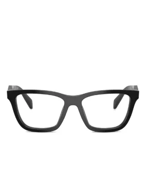 Prada Eyewear キャットアイ メガネフレーム | ブラック | FARFETCH JP