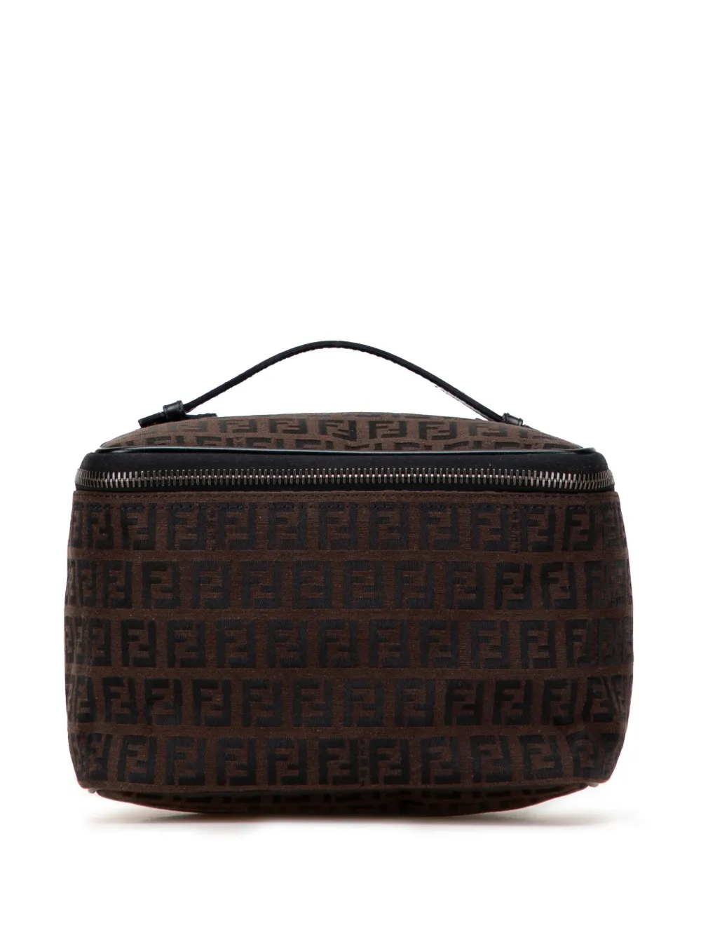 Fendi Pre-Owned 2000-2010 Zucca Canvas vanity bag - ブラウン Fendi Pre-Owned 2000-2010 Zucca Canvas vanity bag - ブラウン
