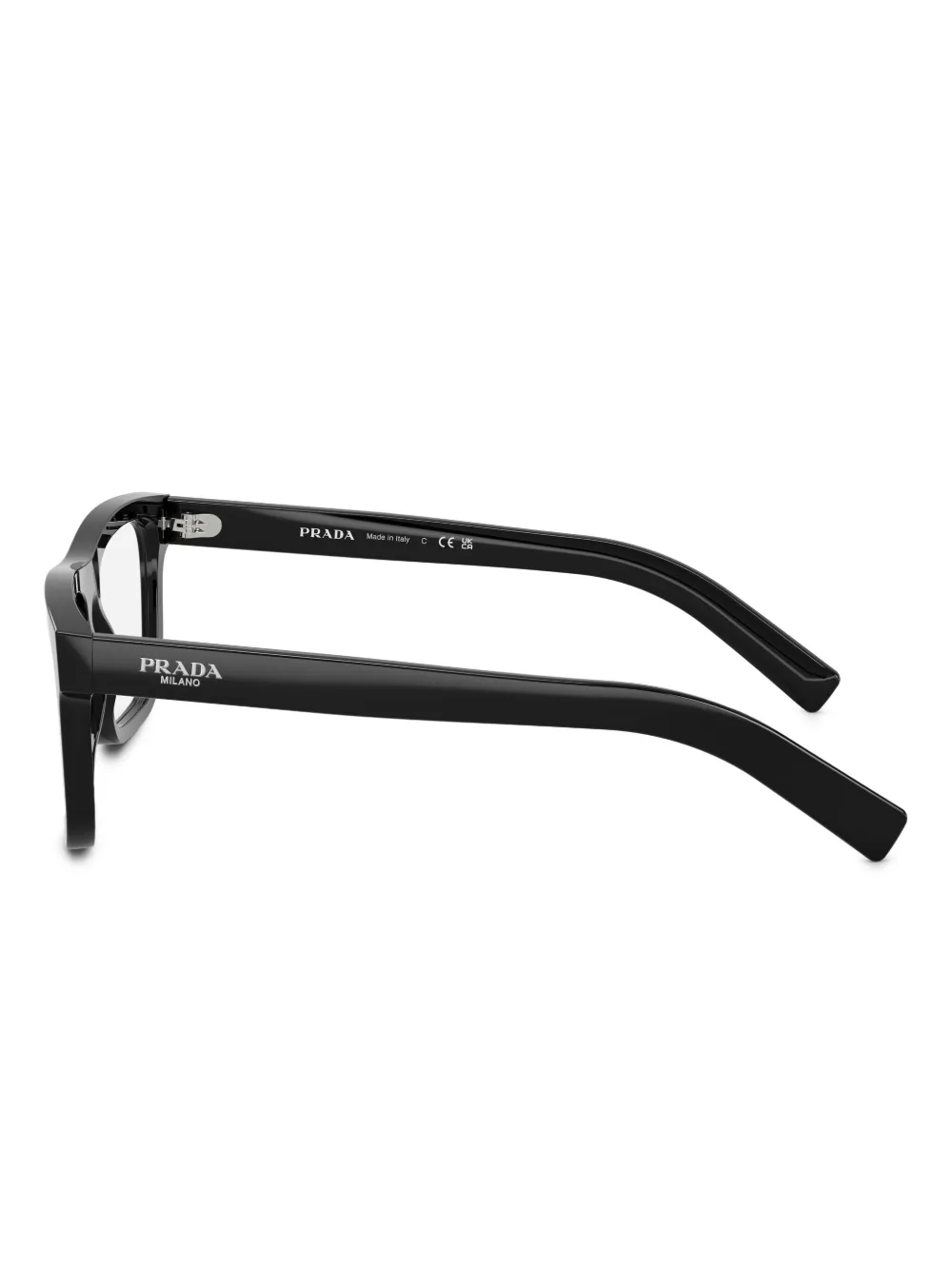 Prada Eyewear Bril met vierkant montuur Zwart