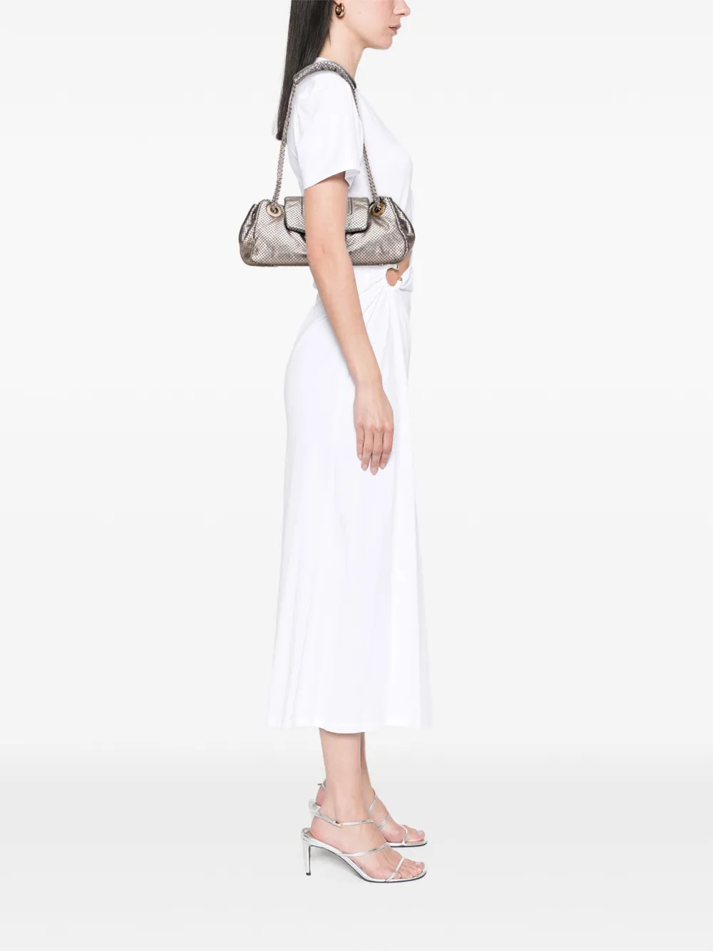 CHANEL Pre-Owned 2008-2009 Metallic Perforated Calfskin Drill Accordion Flap shoulder bag | Pre-Owned | Image 2
