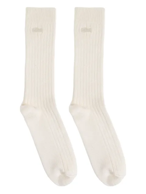 Lacoste calcetines tejidos de canalé con logo bordado