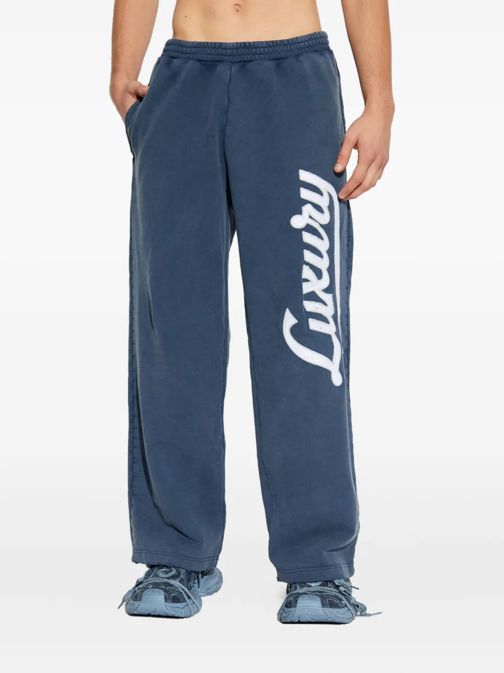 Balenciaga Trainingsbroek met Luxury-detail Blauw