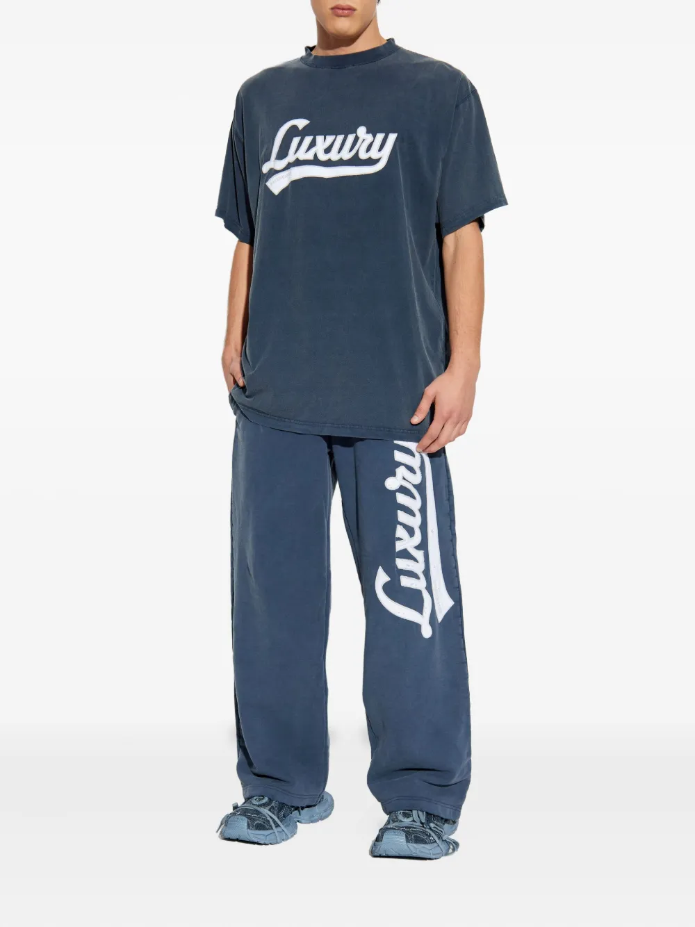 Balenciaga Trainingsbroek met Luxury-detail - Blauw