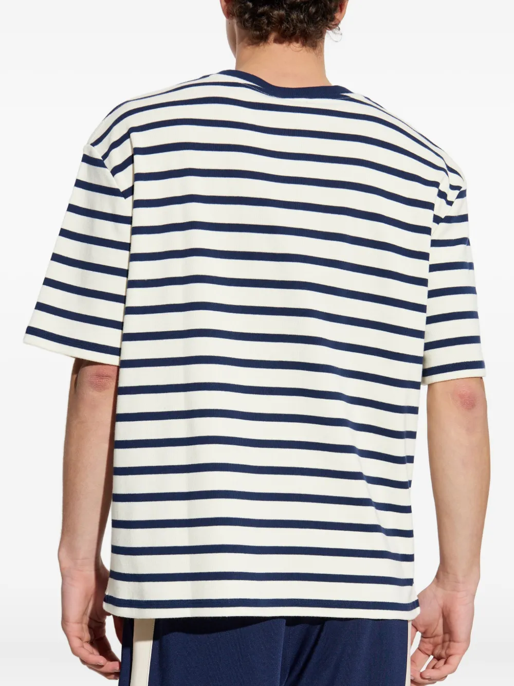 Balmain Gestreept T-shirt Wit