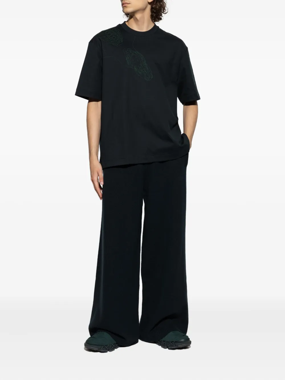 Lacoste embroidered-detail T-Shirt - Groen