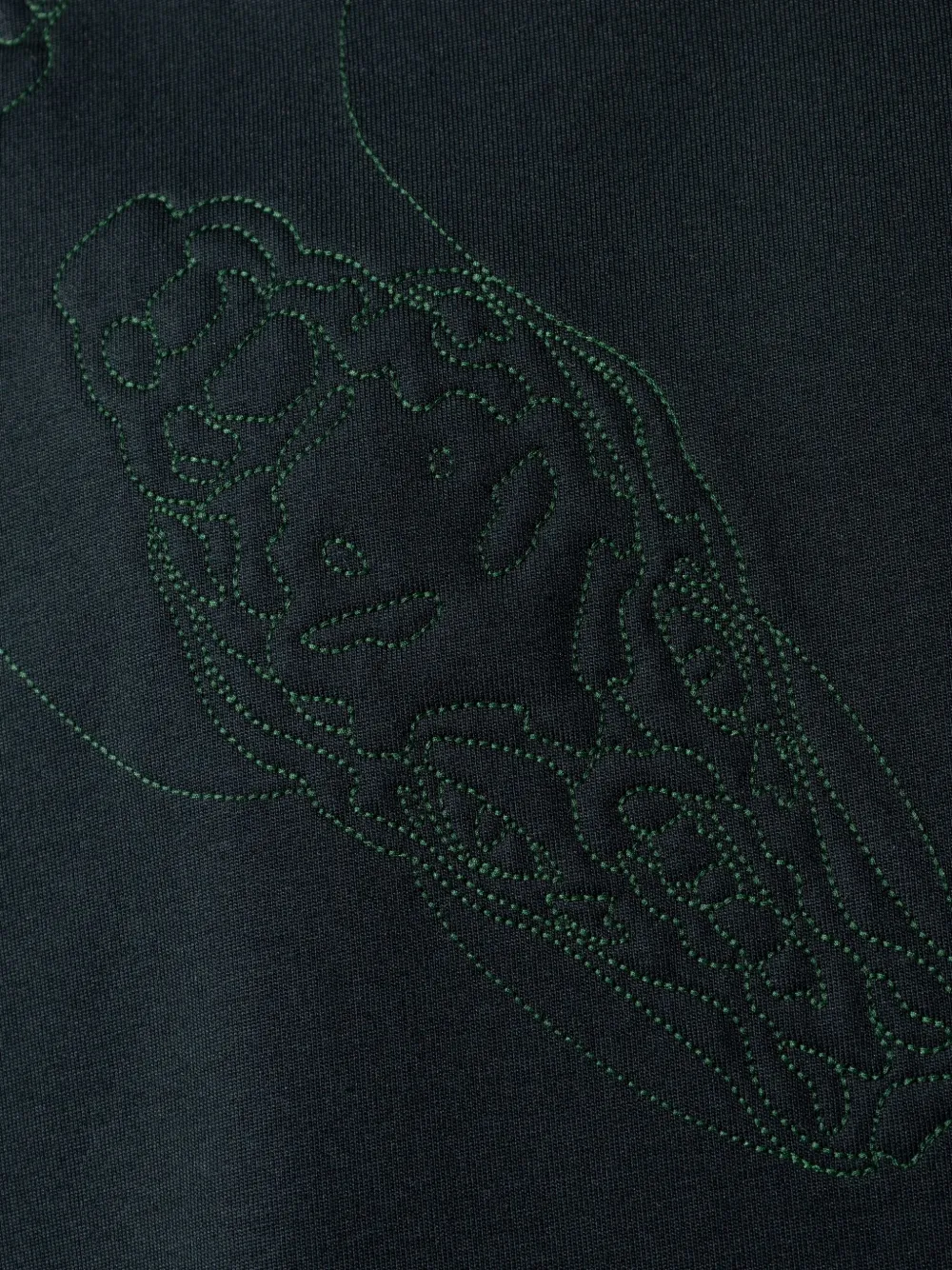 Lacoste T-shirt met geborduurd detail Groen