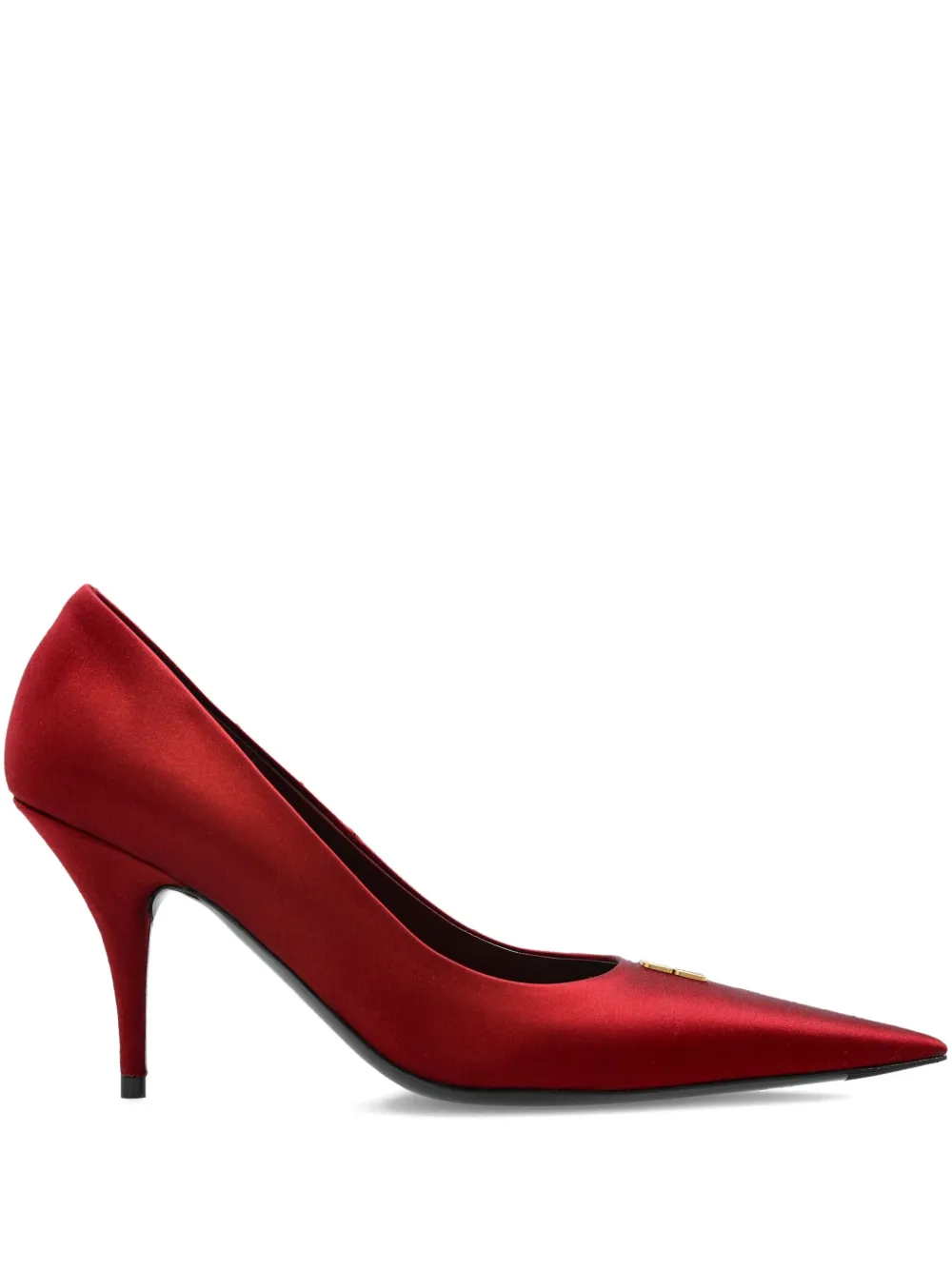 Balenciaga pointed logo-detail pumps Rood
