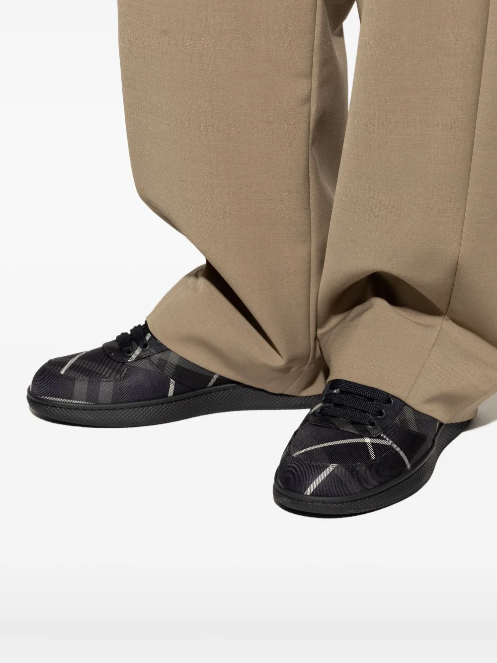 Burberry Terrace geruite sneakers Zwart