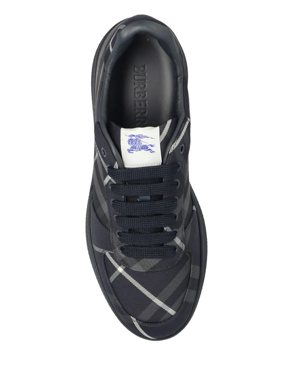 Burberry Terrace geruite sneakers Zwart