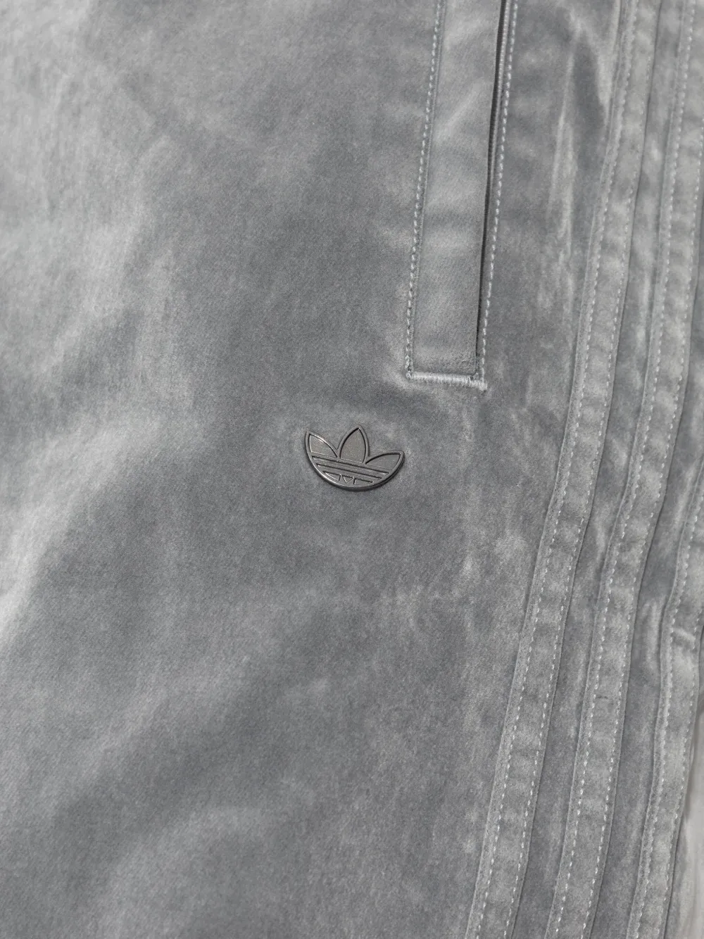 Adidas Originals Three-stripe Jw7331 Track Pants In Gray