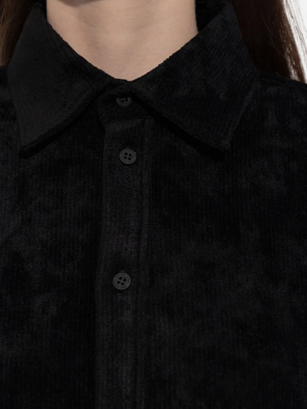Balenciaga Blouse met fluwelen-effect Zwart