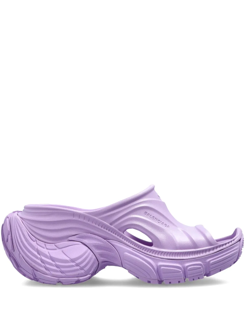 Balenciaga 6XL slippers met plateauzool Paars