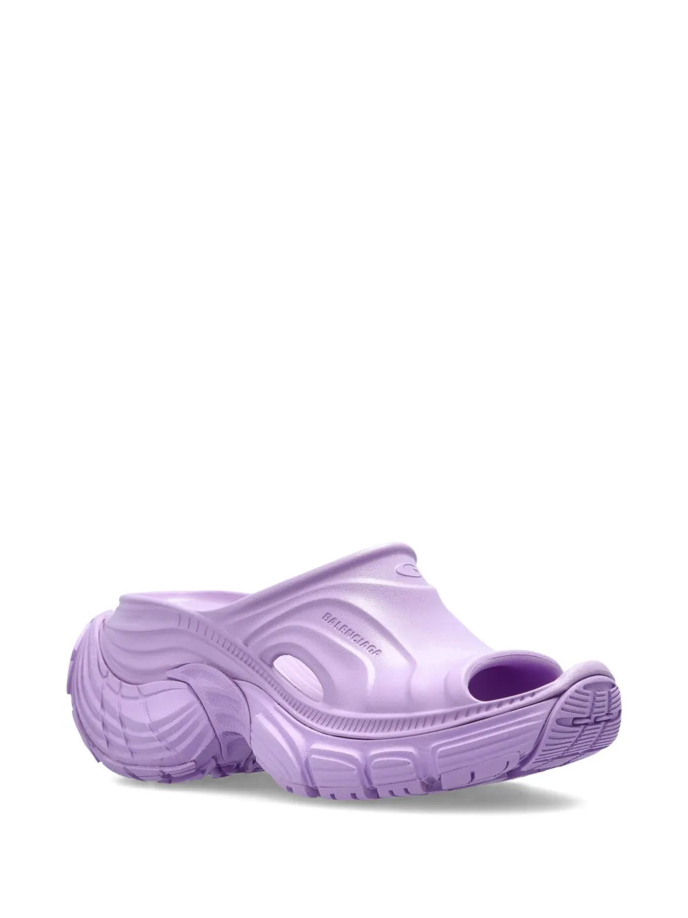 Balenciaga 6XL slippers met plateauzool Paars