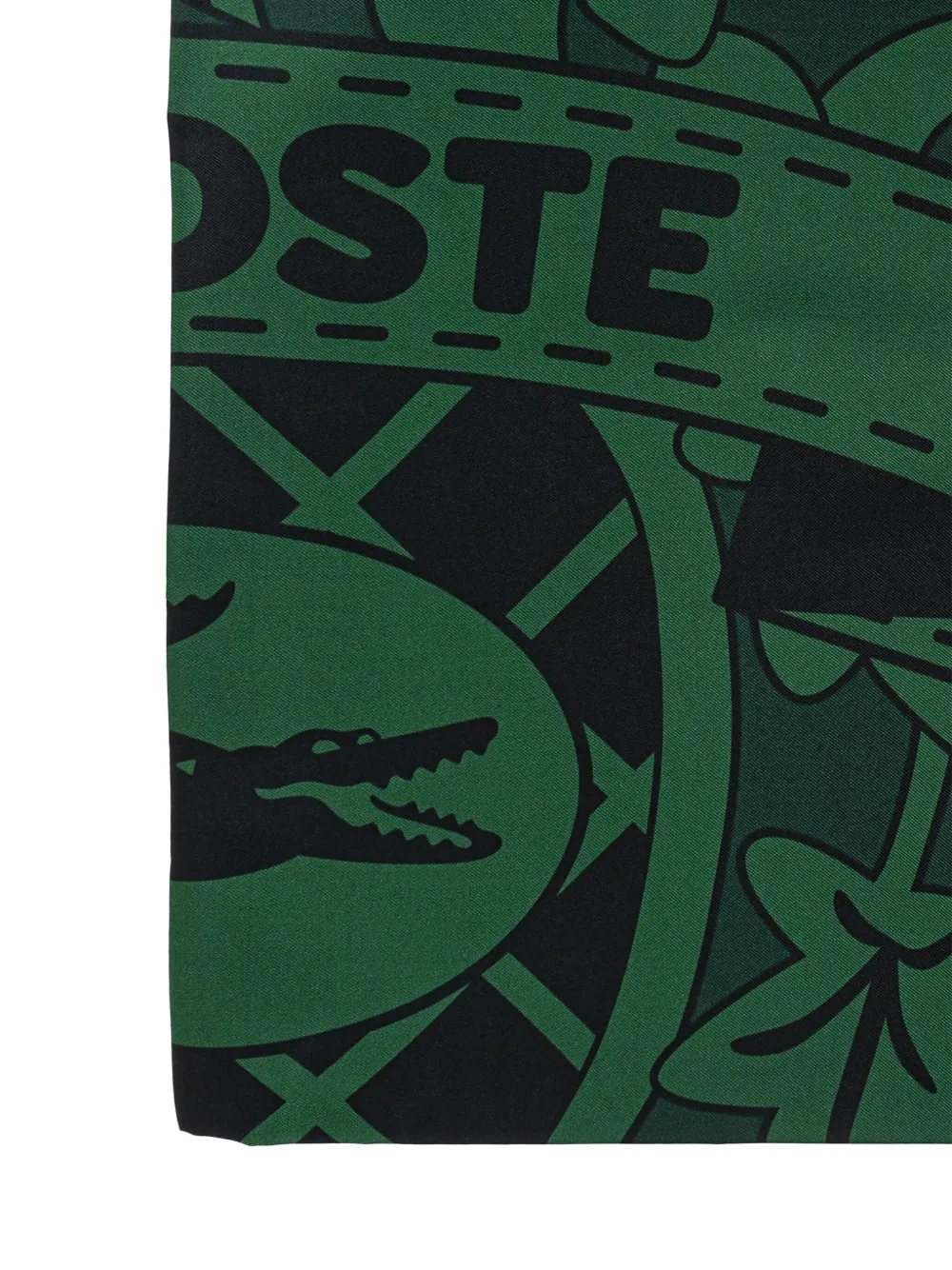 Lacoste Sjaal met logoprint Groen