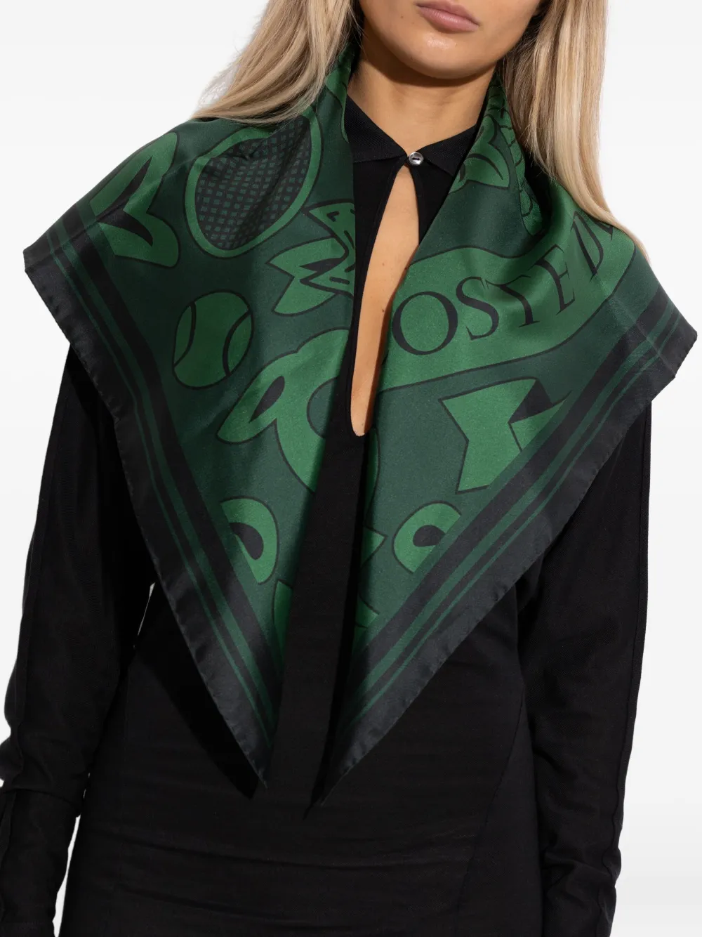 Lacoste logo-print scarf | Men | Image 2