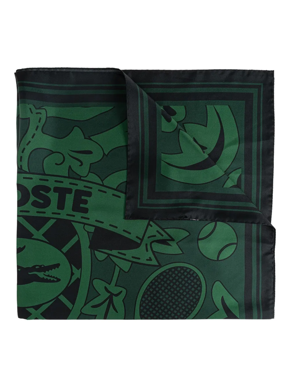 Lacoste logo-print scarf | Green | Image 1