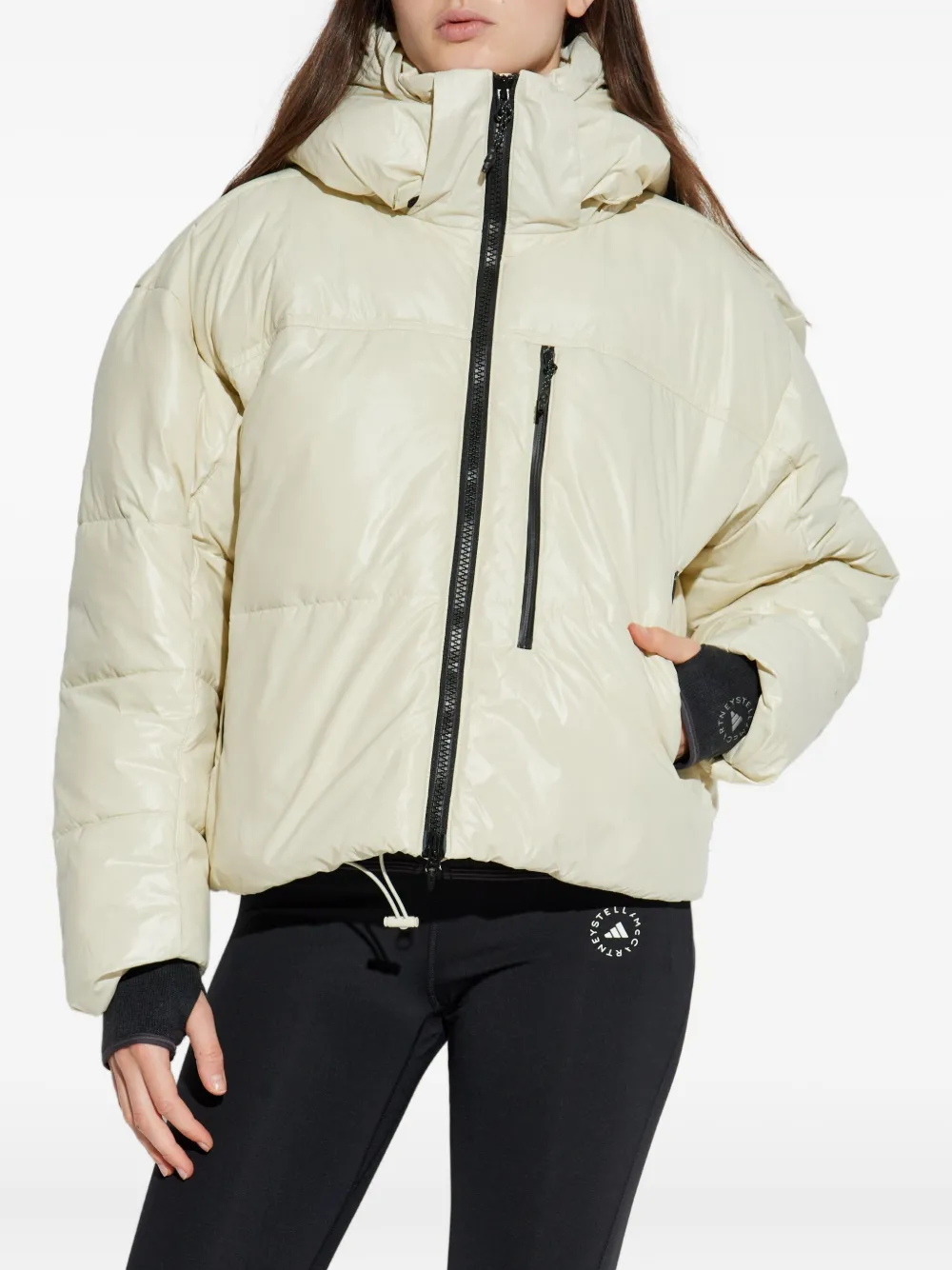 adidas by Stella McCartney Jack met capuchon Beige