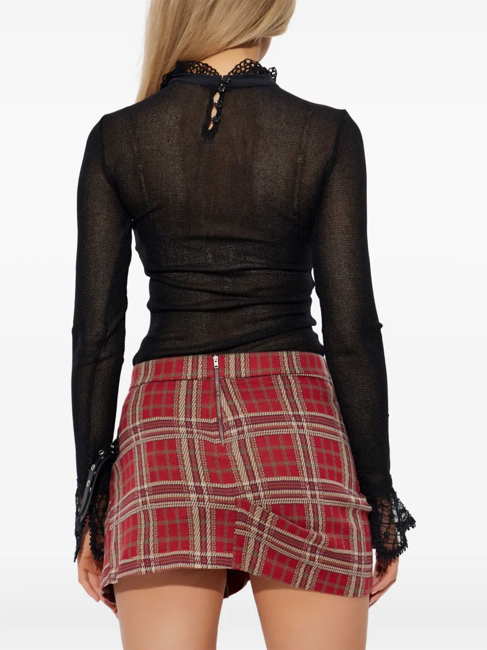Isabel Marant Sarah Lace-trim Top In Black