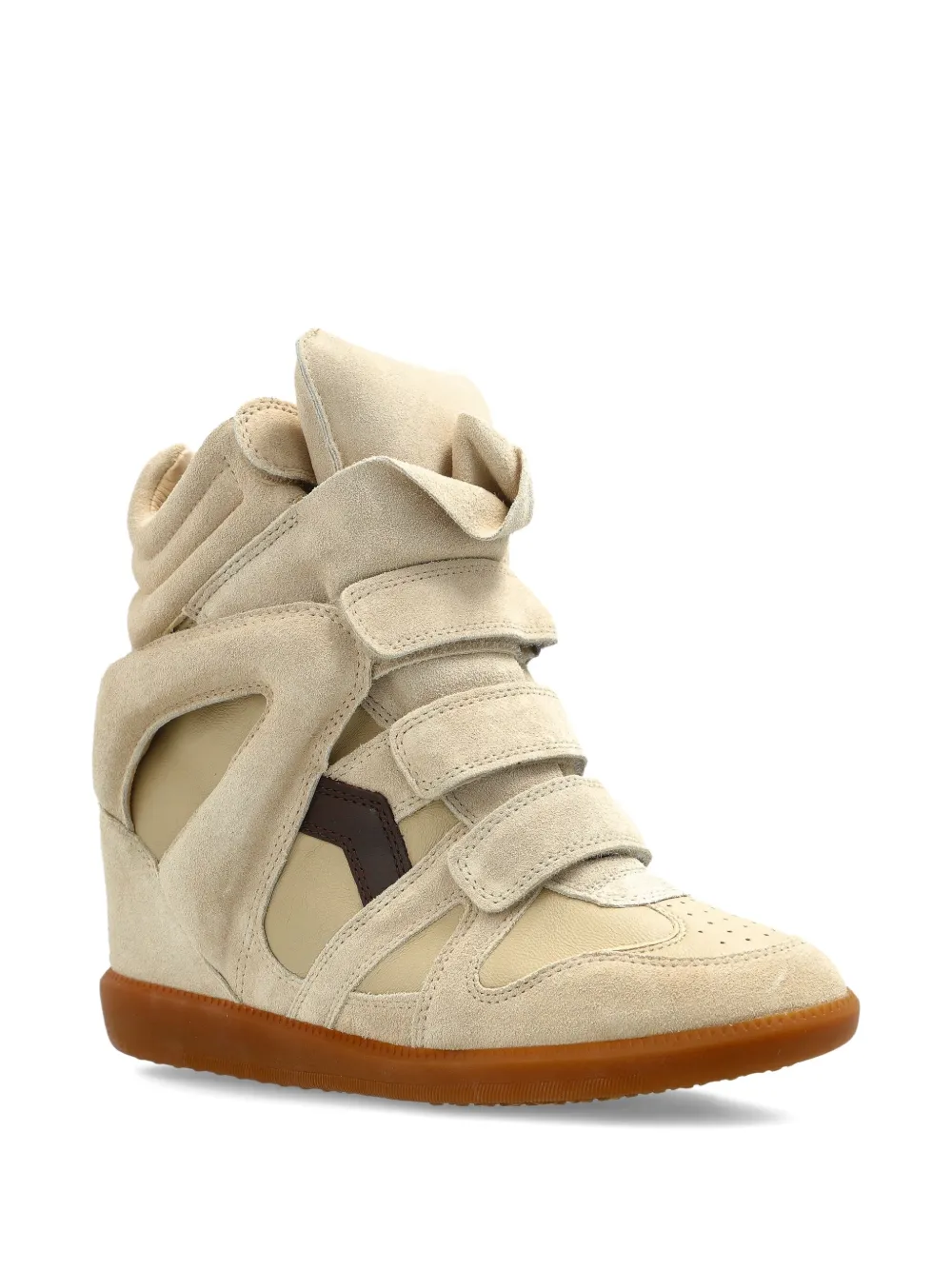 Isabel Marant Bekett Touch-strap Sneakers In Neutral