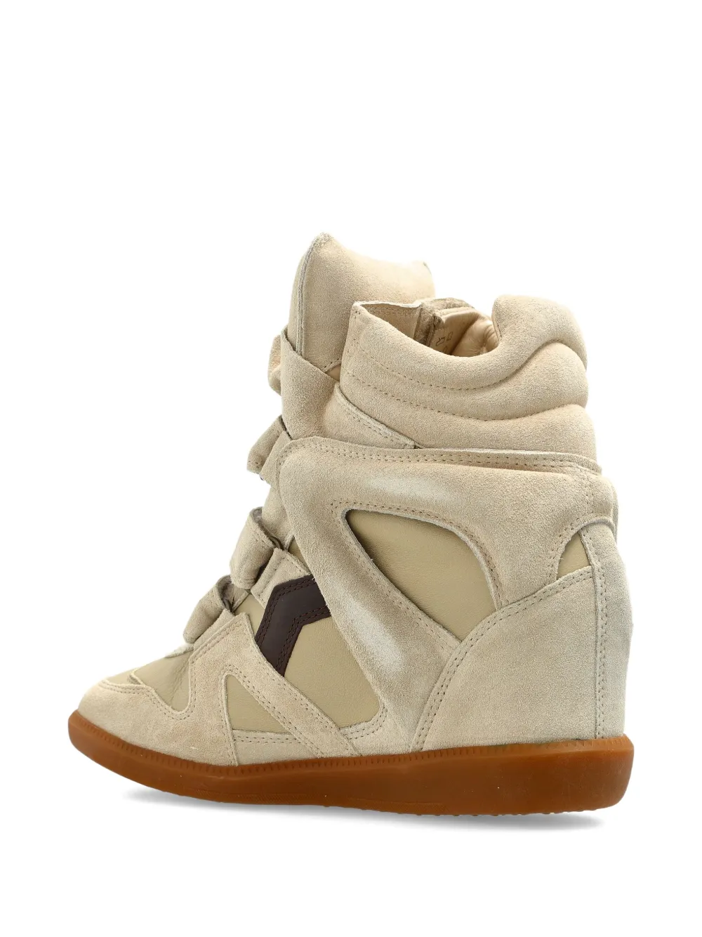 Isabel Marant Bekett Touch-strap Sneakers In Neutral