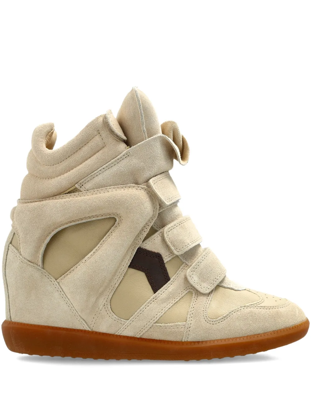 Isabel Marant Bekett Touch-strap Sneakers In Neutral