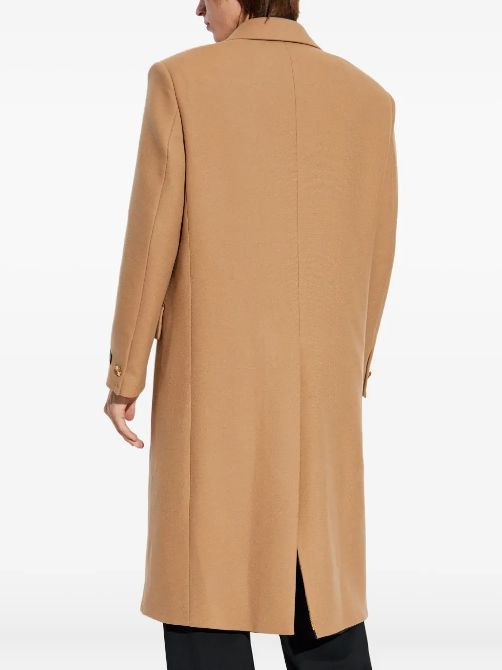 Versace Jas met dubbele rij knopen Beige