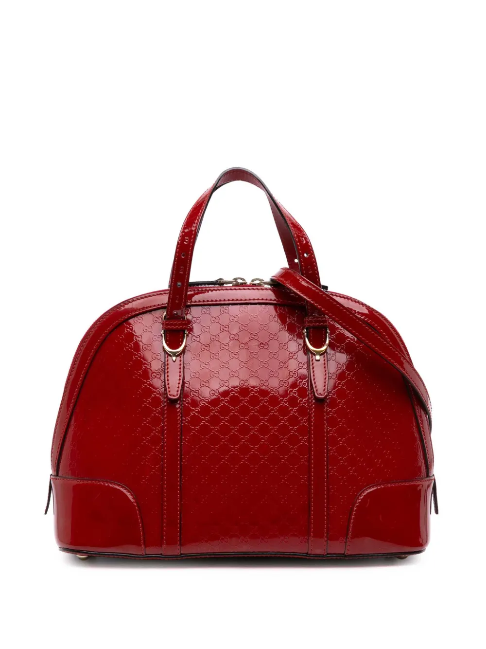 Gucci Pre-Owned 2016-2025 Medium Microguccissima Patent Nice Dome Gucci Pre-Owned 2016-2025 Medium Microguccissima Patent Nice Dome