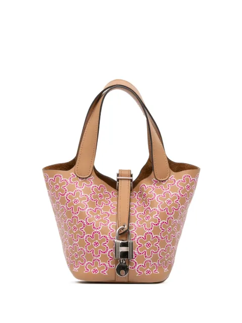 Hermès Pre-Owned 2022 Micro Swift Lucky Daisy Picotin Lock 14 handbag