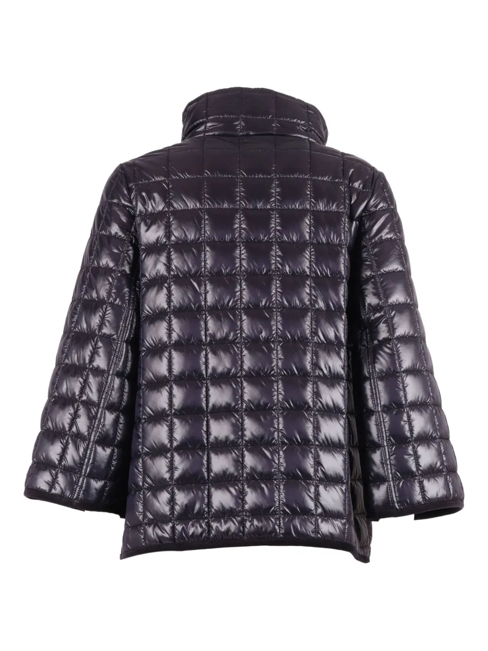 Fay Quilted Cape With Padded Texture In Black