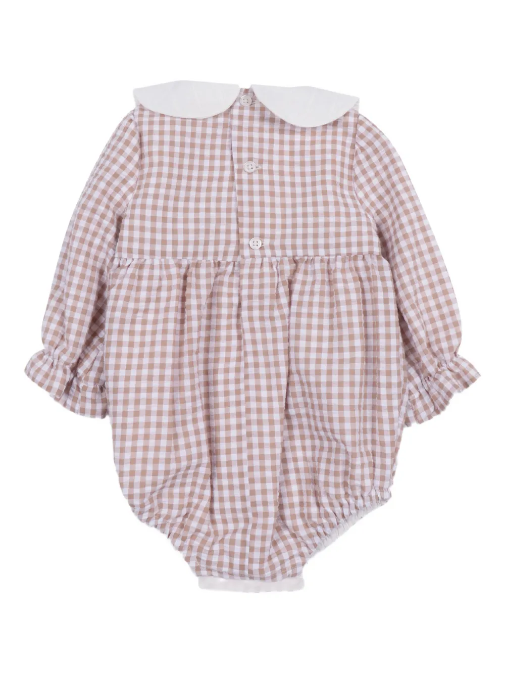 Paz Rodriguez Setitas Gingham Body In Brown