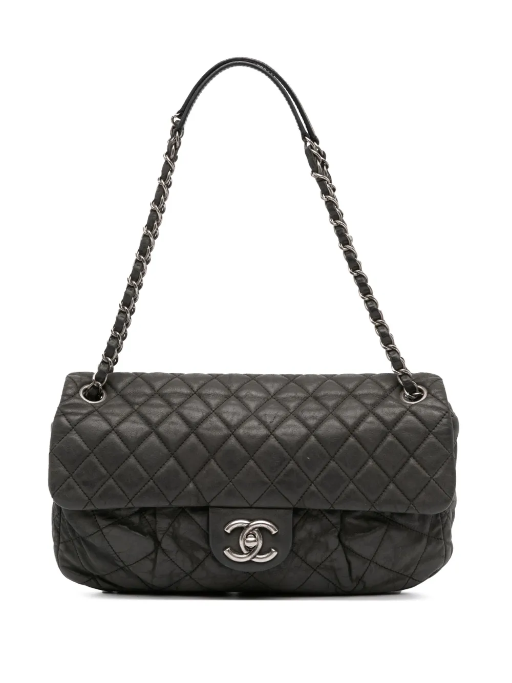CHANEL Pre-Owned 2010-2011 Large Iridescent Quilted Calfskin Coco CHANEL Pre-Owned 2010-2011 Large Iridescent Quilted Calfskin Coco