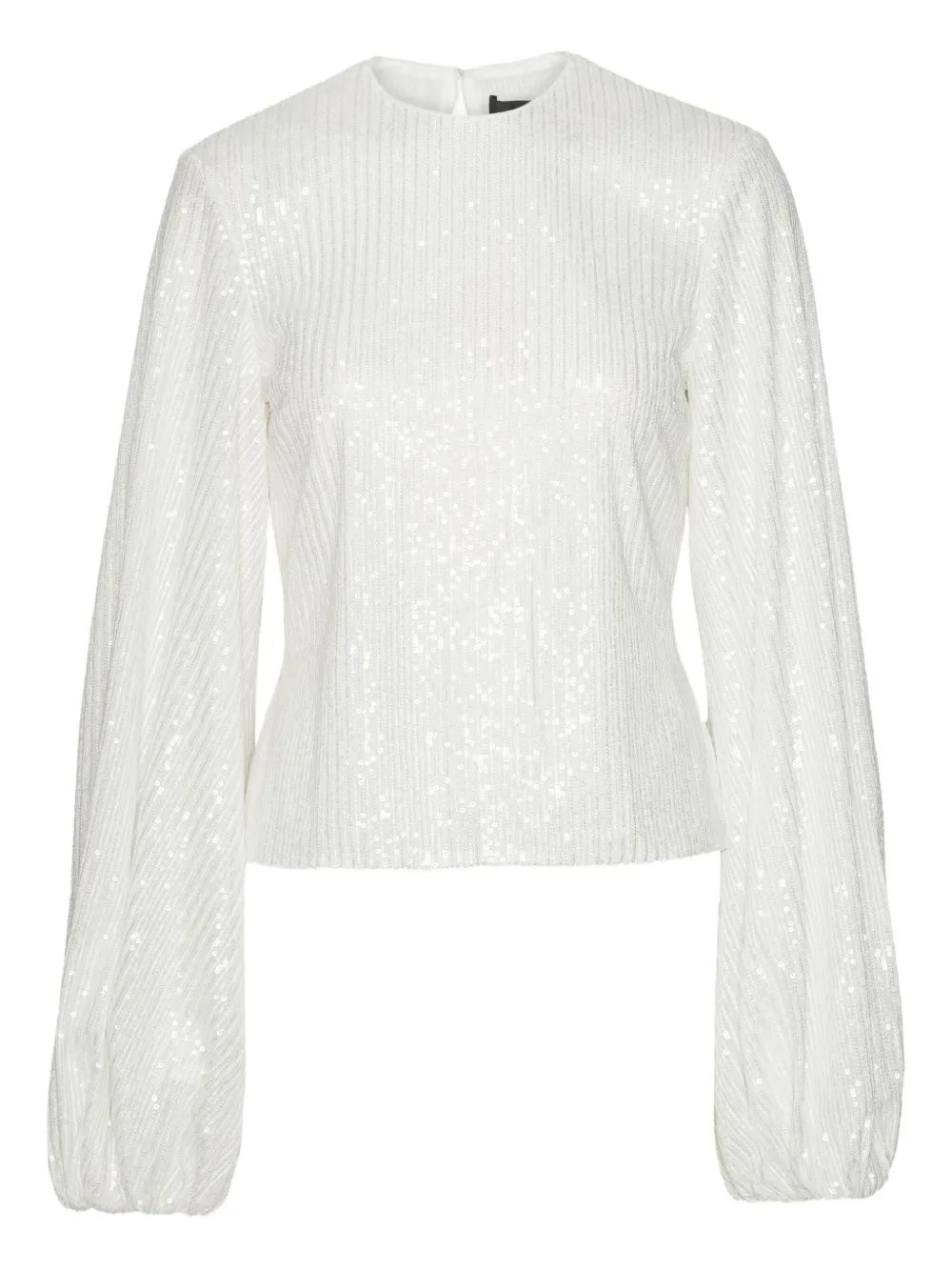 ROTATE BIRGER CHRISTENSEN sequin-embellished long-sleeve top | White | Image 1