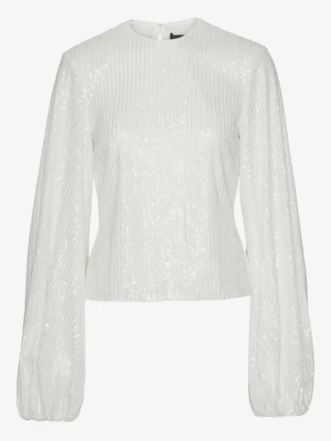 ROTATE BIRGER CHRISTENSEN sequin-embellished long-sleeve blouse