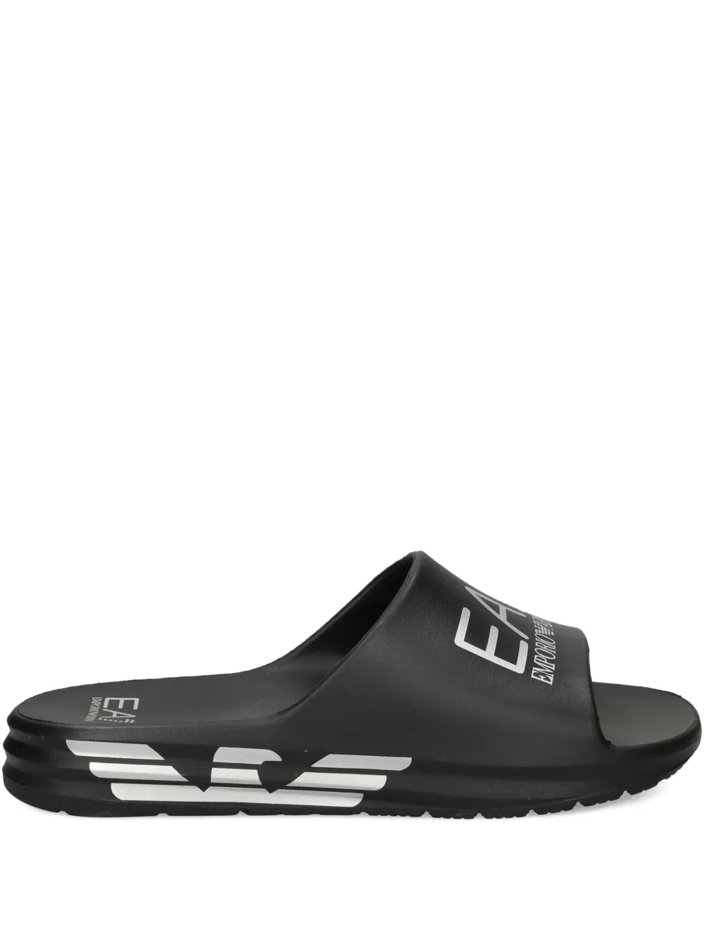 Ea7 Emporio Armani logo slides | Black | Image 1