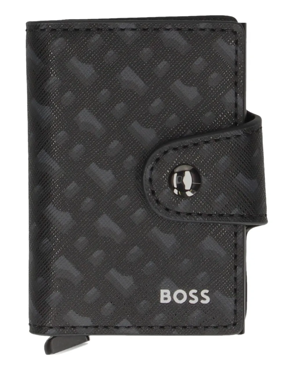 BOSS monogram-patterned cardholder | Black | Image 1