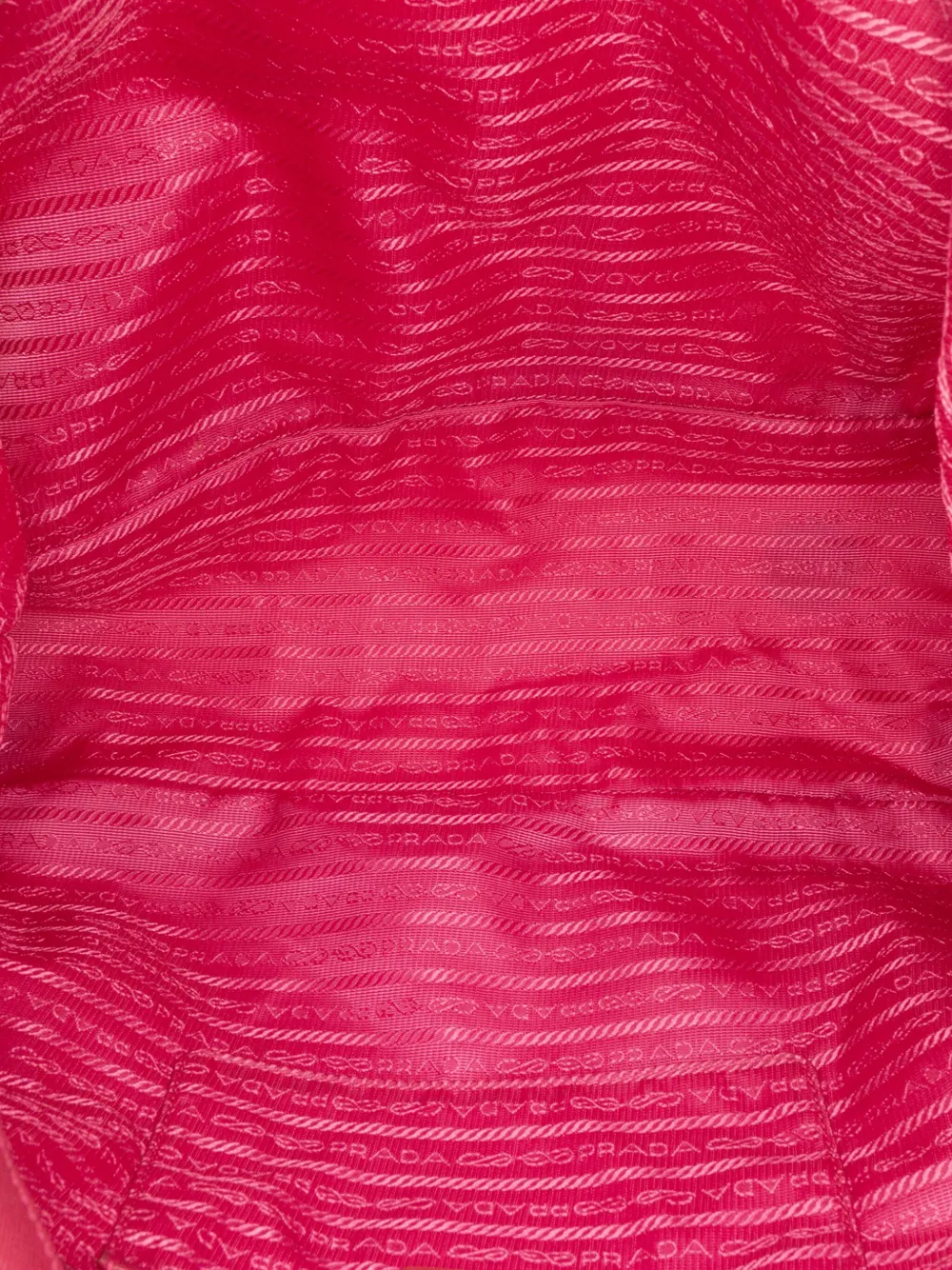 Pre-owned Prada 2000-2025 Saffiano Trimmed Tessuto Satchel In Pink