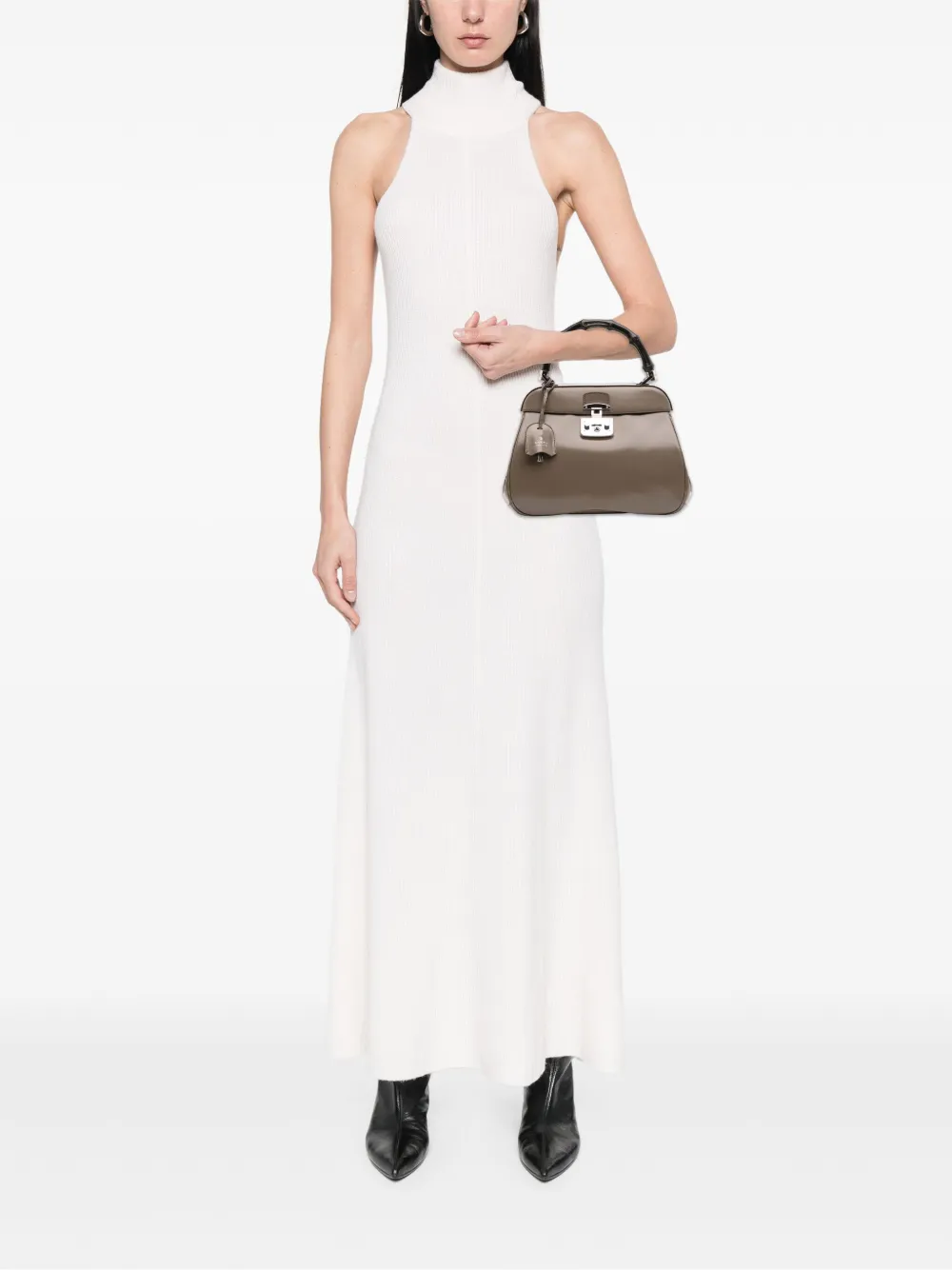 Gucci Pre-Owned 2016-2025 Medium Smooth Calfskin Bamboo Lady Lock handbag | Pre-Owned | Image 2