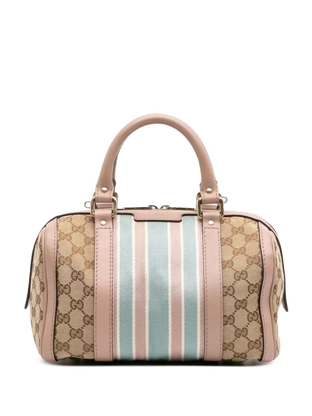 Gucci Pre-Owned 2016-2025 Small GG Canvas Web Joy Boston Bag satchel - Gucci Pre-Owned 2016-2025 Small GG Canvas Web Joy Boston Bag satchel -