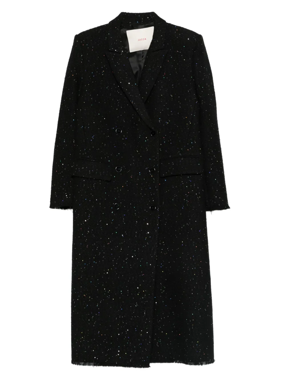 jucca approved double-breasted coat | Black | Image 1