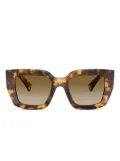 Miu Miu Eyewear geometric-frame sunglasses - Brown