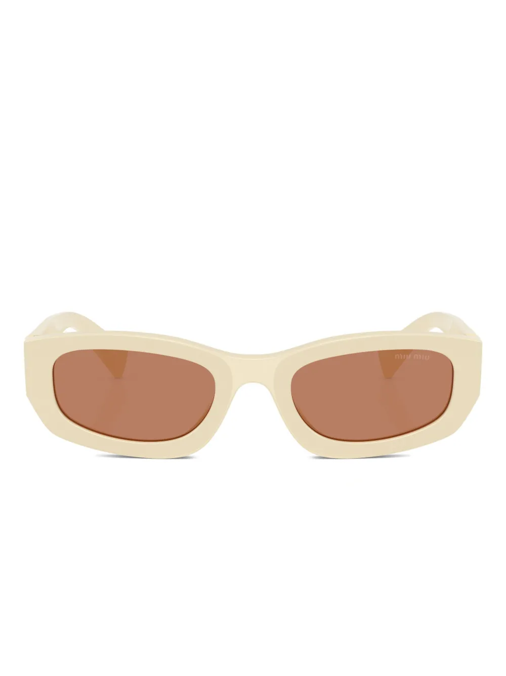 Miu Miu Sonnenbrille Mit Geometrischem Gestell In Neutral